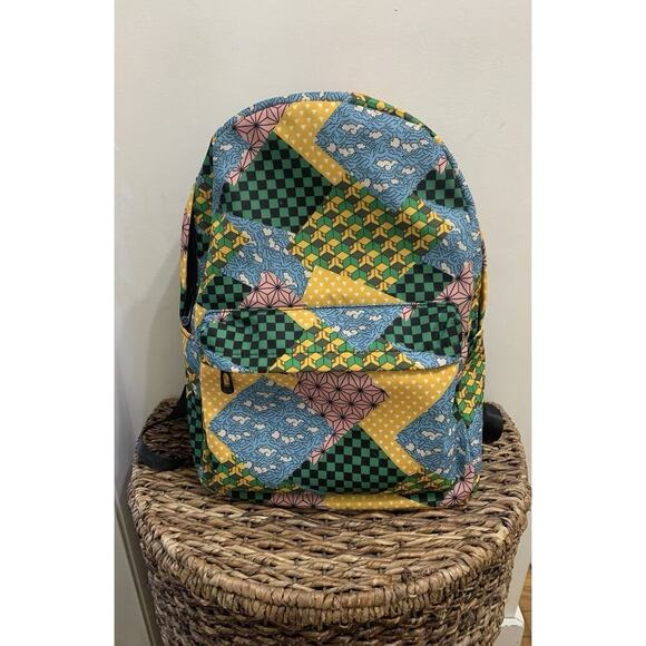 demon Slayer Backpack grafic Yellow And Green - Picture 1 of 5